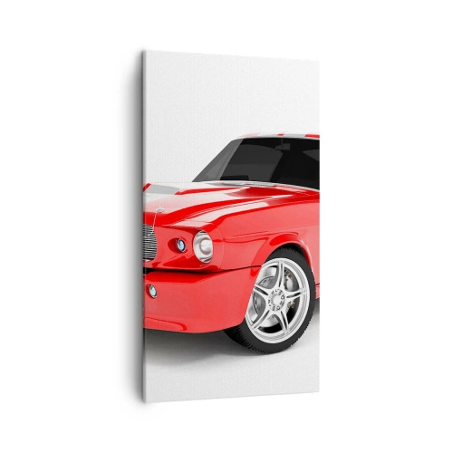 Tablou pe pânză - Mustang la fel de rapid ca vântul - 45x80 cm