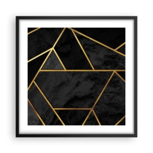 Poster în ramă neagră - Întuneric și lumină - 50x50 cm