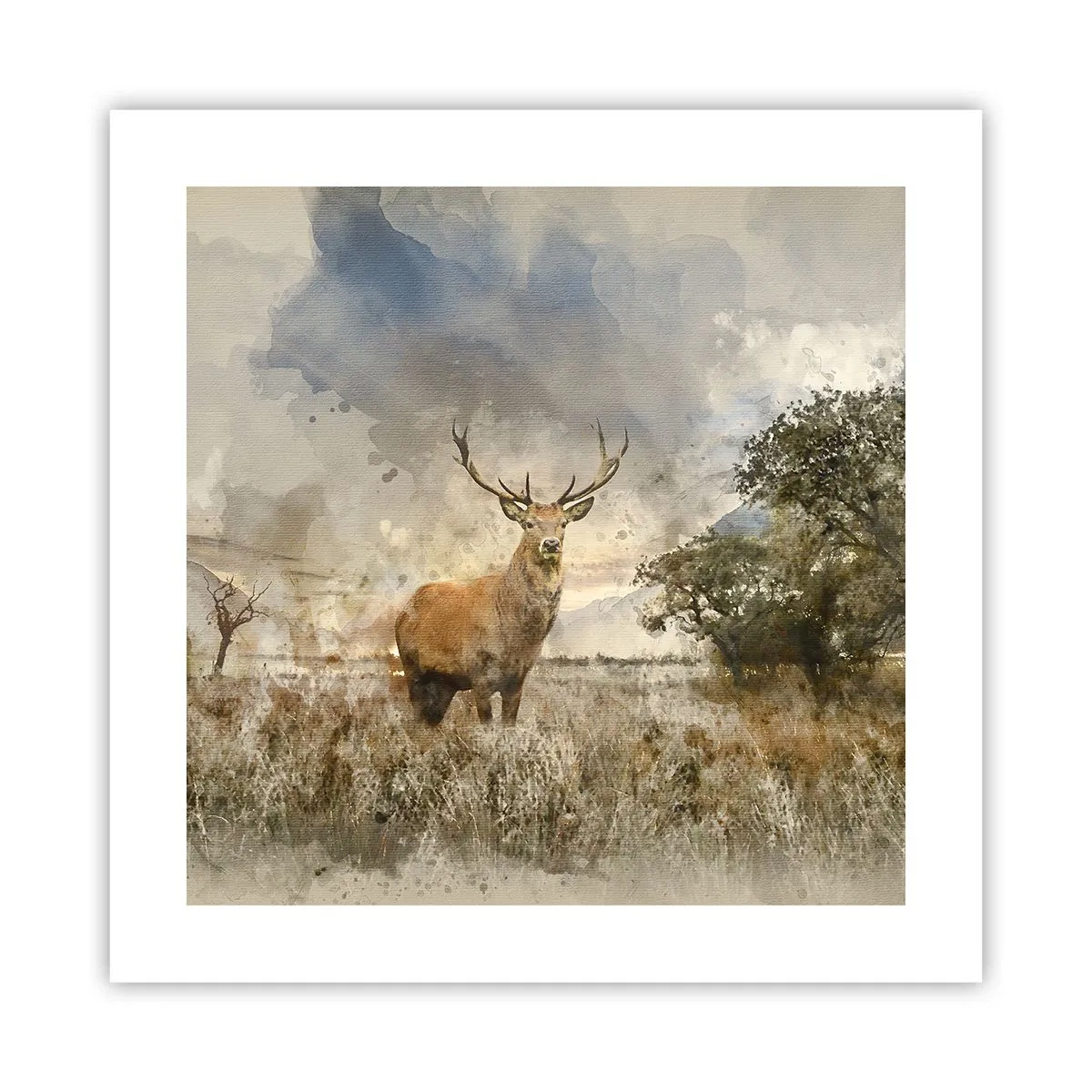 Poster - Demnitate - putere - măreție - 40x40 cm