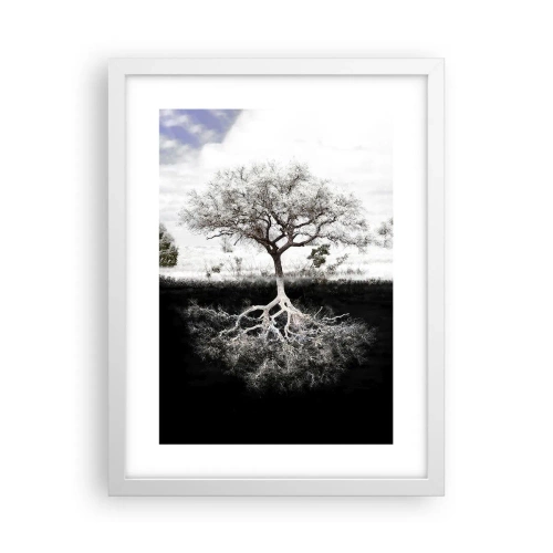 Poster în ramă albă - Descoperire - 30x40 cm