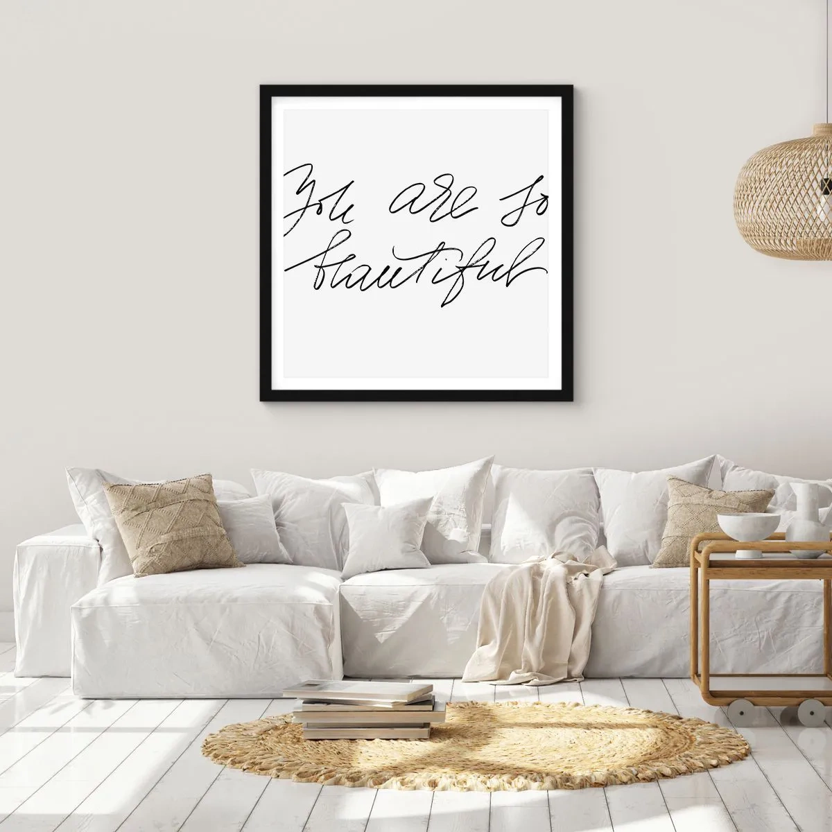 Poster în ramă neagră - Serios, crede-mă... - 30x30 cm