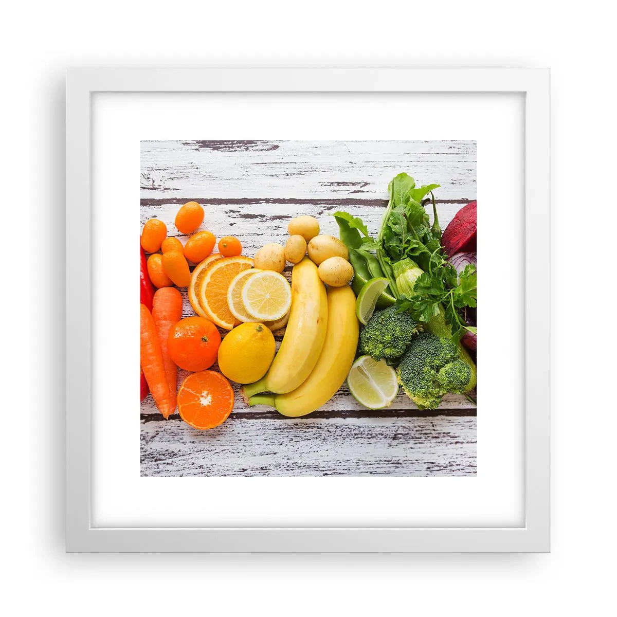 Poster în ramă albă - Nu este de ajuns? - 30x30 cm