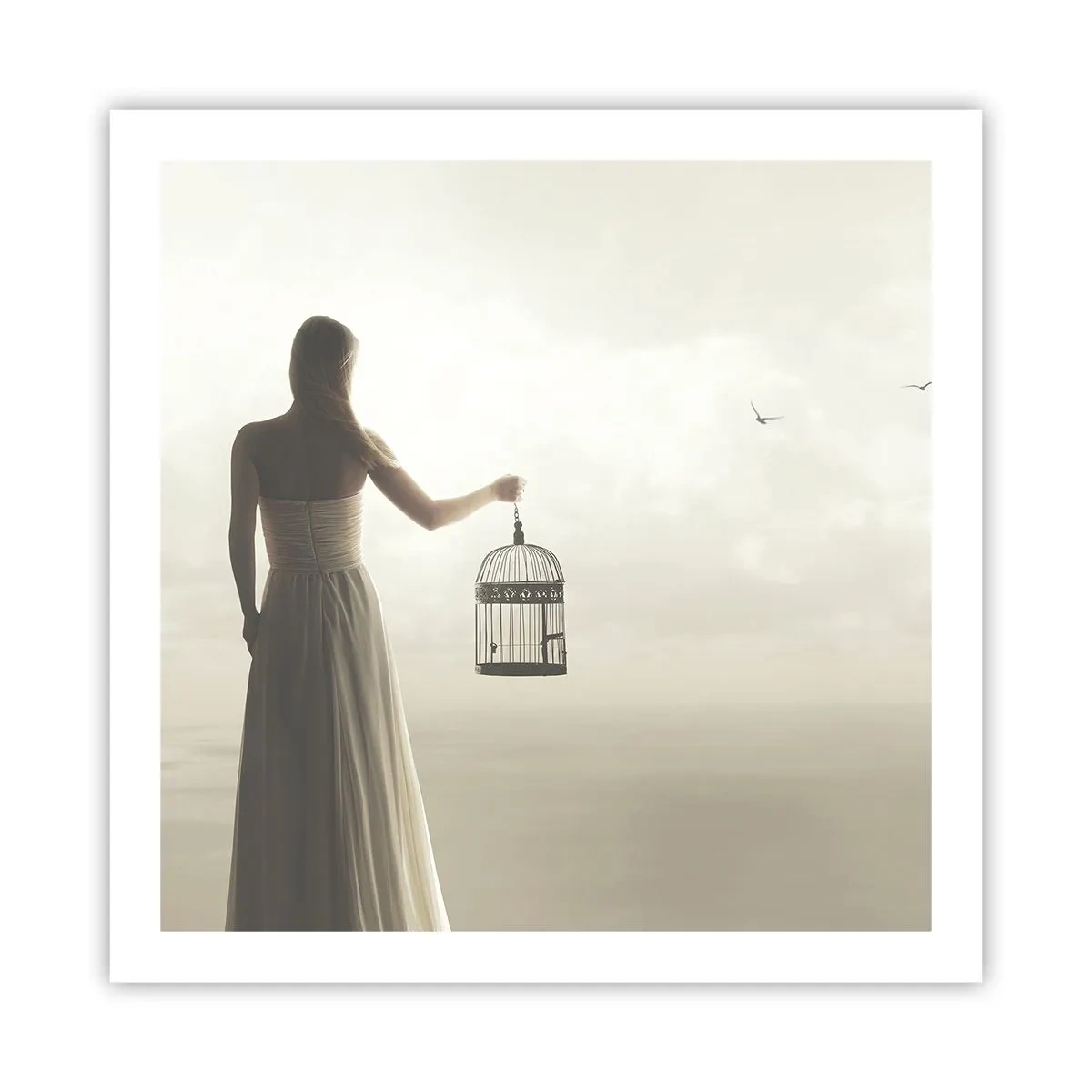 Poster - Fii liberă - 60x60 cm