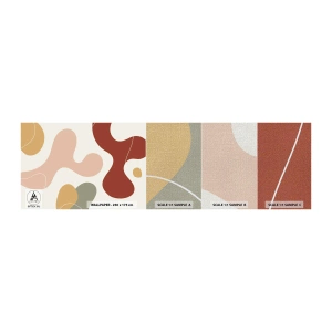 Mostră tapet Premium Canvas - Pete colorate? - Abstracția, Bucată, Imaginație - 100x30 cm