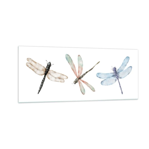 Tablou pe sticlă - Libelule imponderabile - 100x40 cm