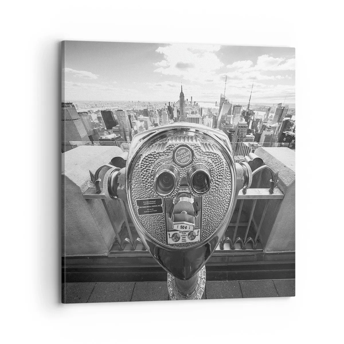 Tablou pe pânză - Orașul de deasupra orașelor - 70x70 cm