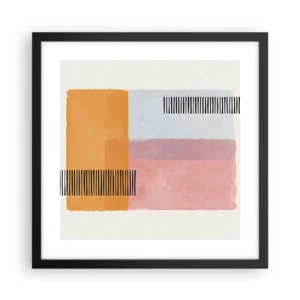 Poster în ramă neagră - Din colț în colț - 40x40 cm