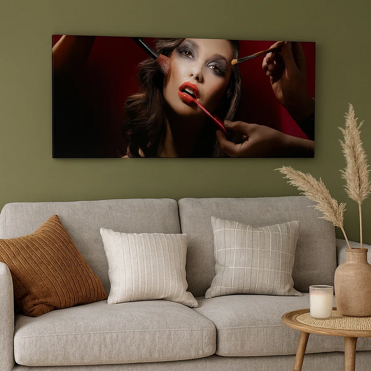 Tablou pe pânză - Frumoasă visătoare - 30x30 cm