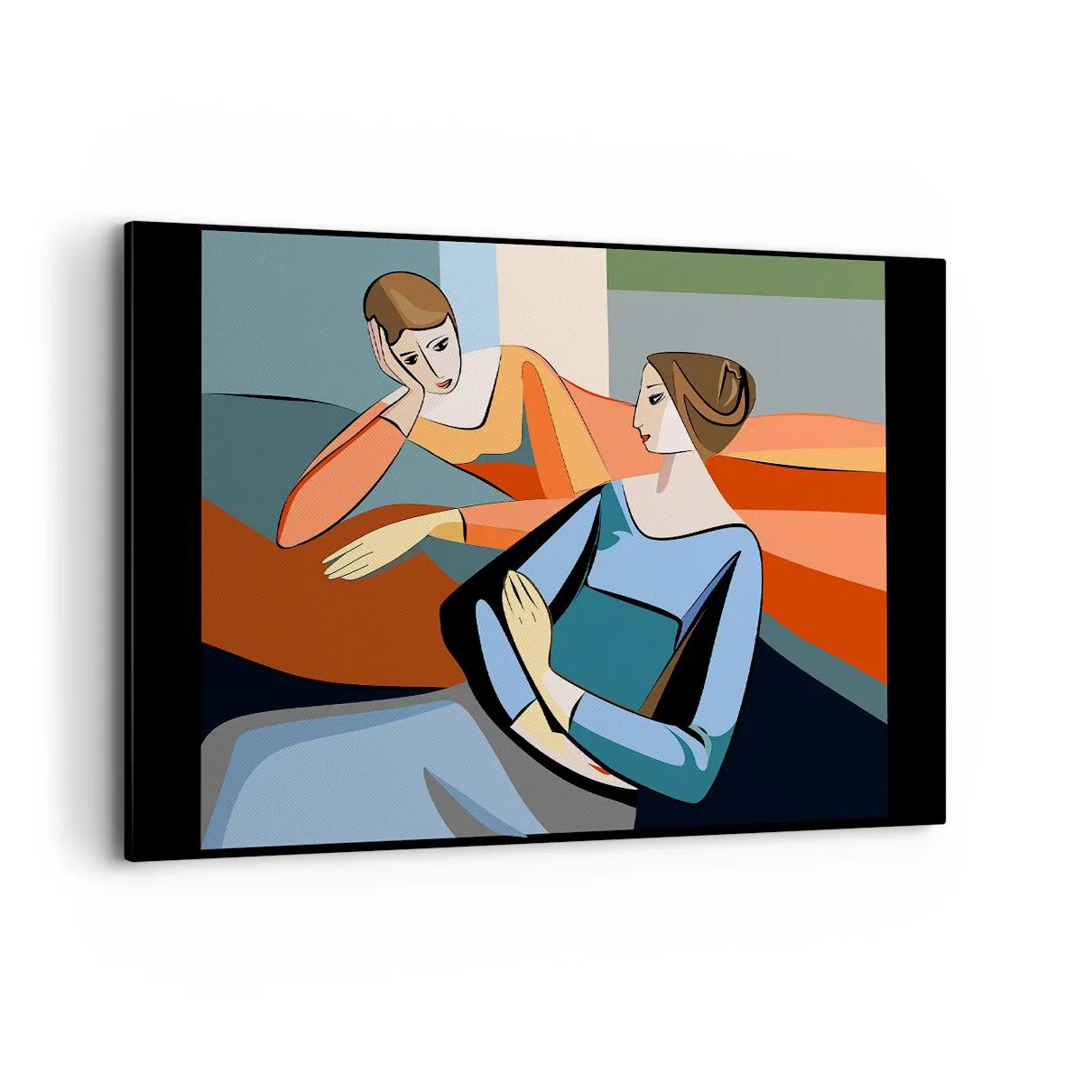 Tablou pe pânză - Un moment de confidențe - 120x80 cm