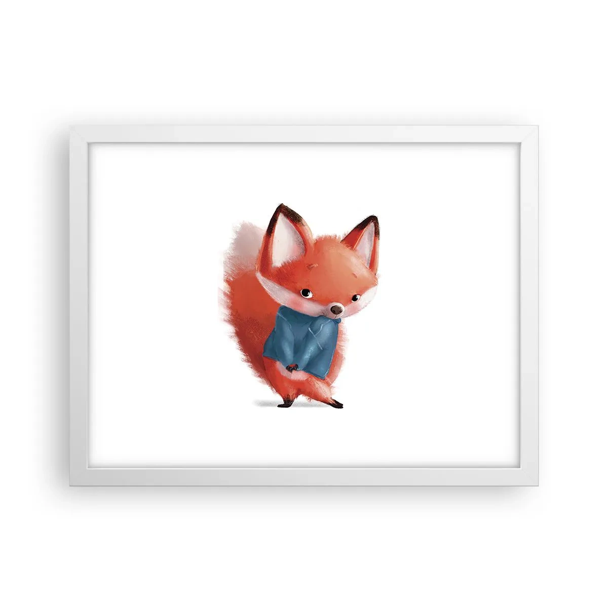 Poster în ramă albă - Îmi vine bine? - 40x30 cm