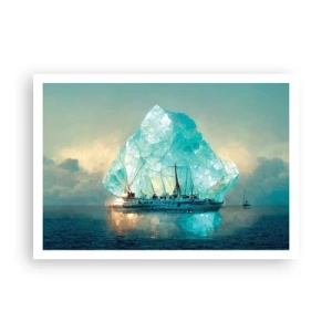 Poster - Diamant arctic - 100x70 cm