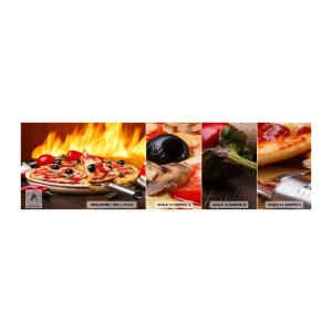 Mostră de Tapet Standard Eco - From Italy with love - Gastronomie, Pizza, Italia - 100x30 cm