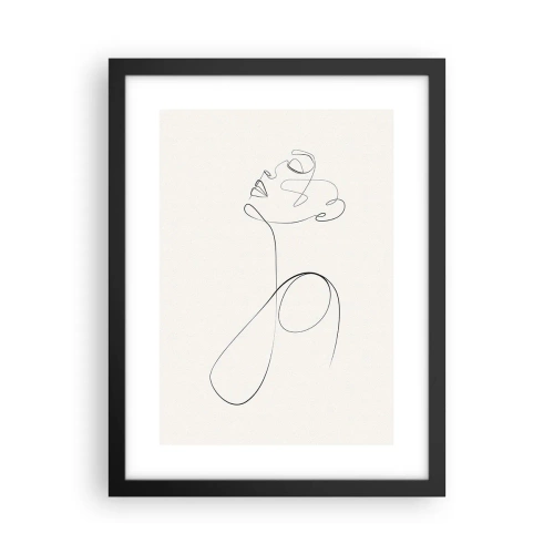 Poster în ramă neagră - Încâlcită în vise - 30x40 cm