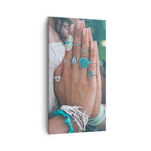 Tablou pe pânză - Bine ați venit în centrul ființei - 55x100 cm