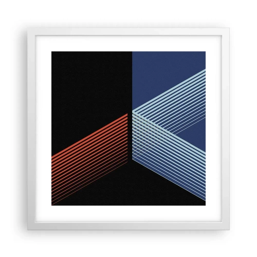 Poster în ramă albă - O poveste simplă - 40x40 cm