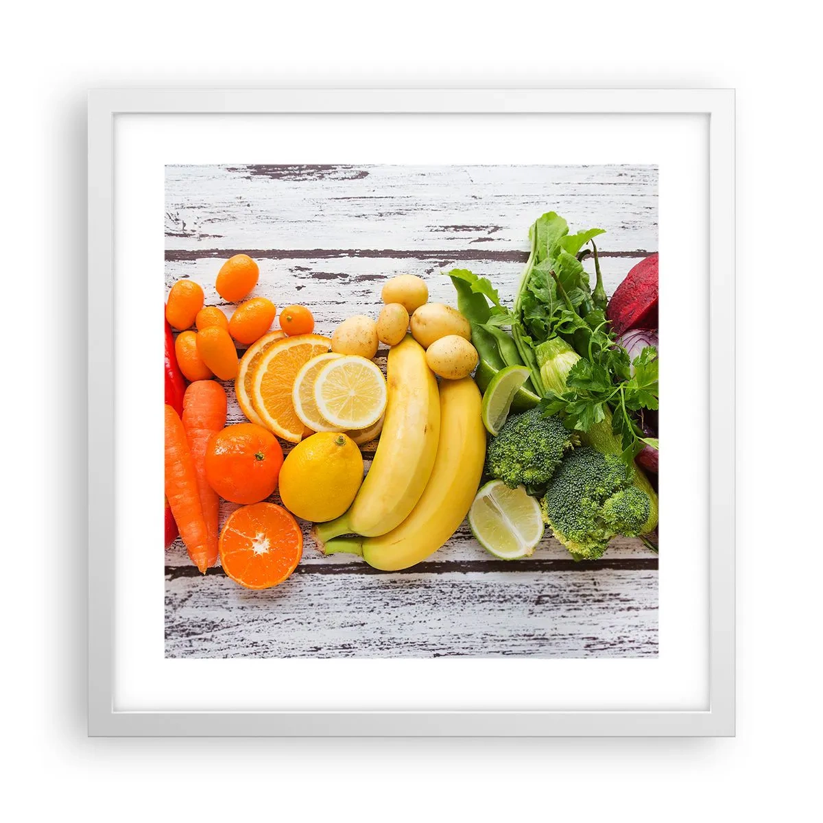 Poster în ramă albă - Nu este de ajuns? - 40x40 cm