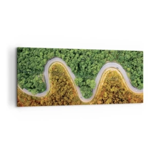 Tablou pe pânză - Frontiere și defilee - 120x50 cm