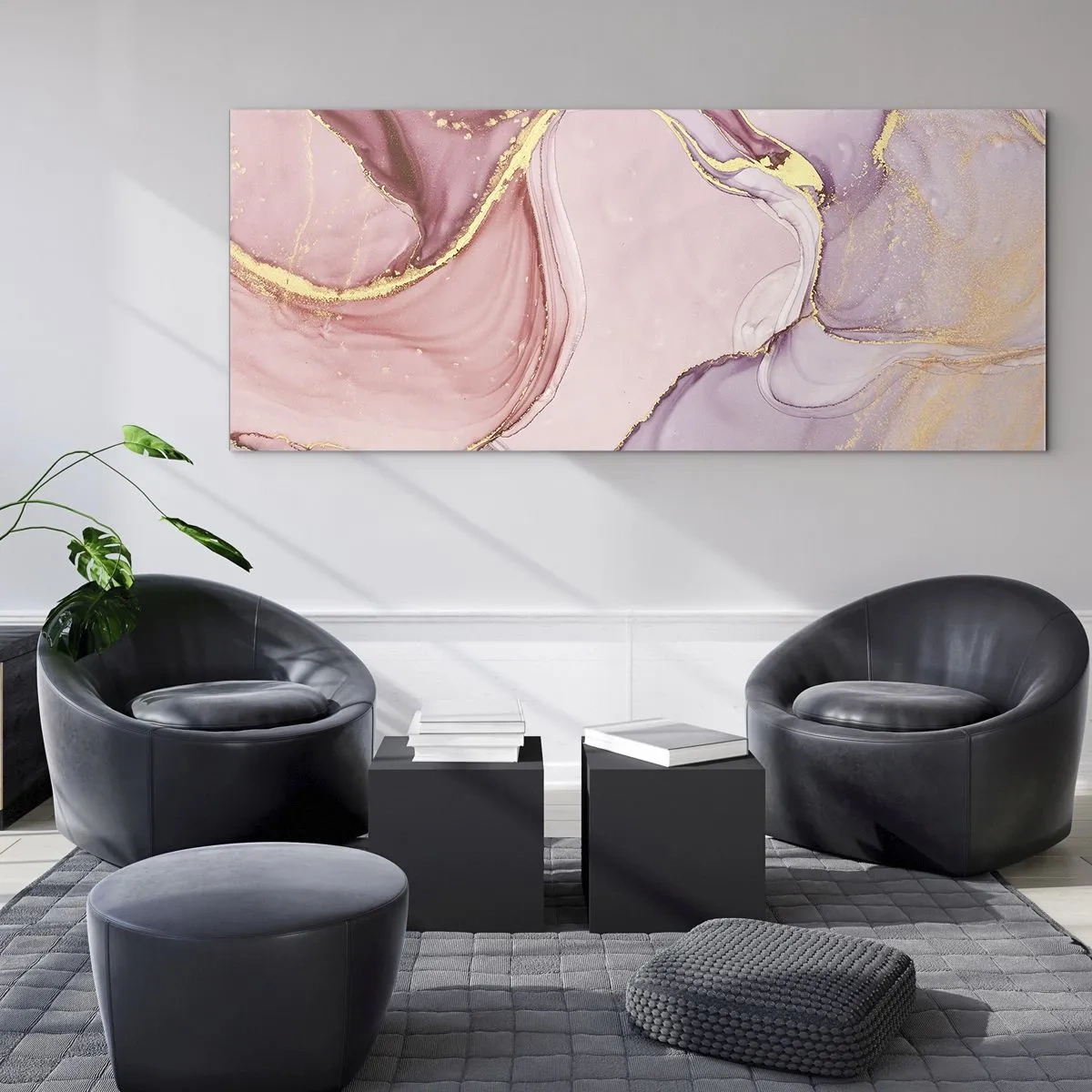 Tablou pe sticlă - O mângâiere de culoare - 140x50 cm