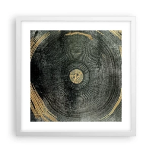 Poster în ramă albă - Schimbare și persistență - 40x40 cm