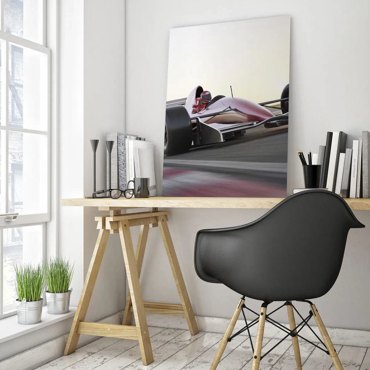 Tablou pe sticlă - Întotdeauna un câștigător - 50x70 cm