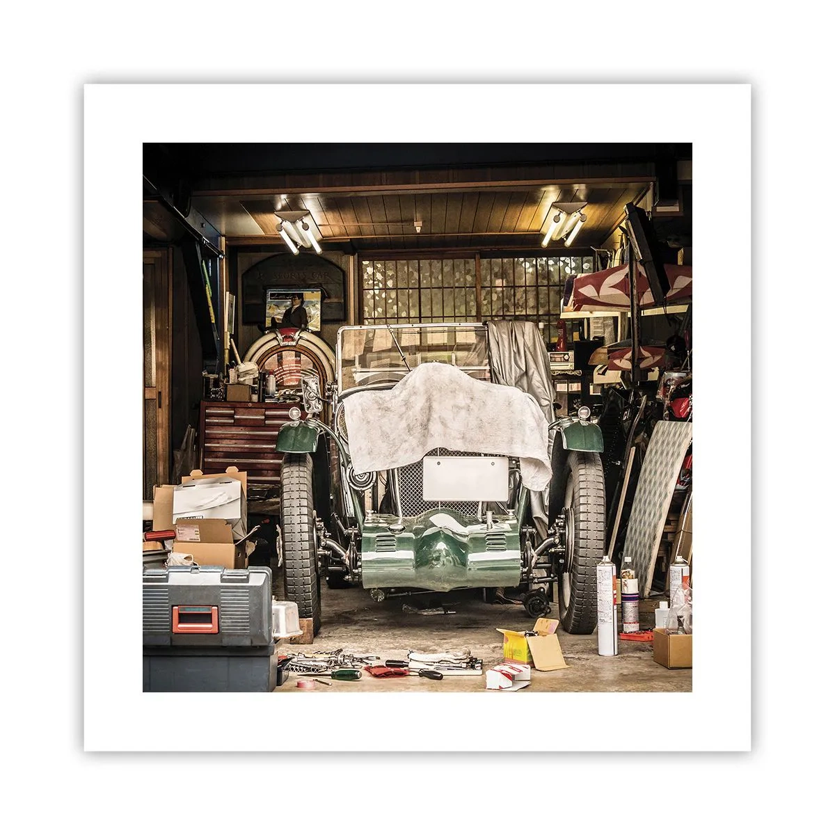 Poster - Înapoi în trecut - 40x40 cm