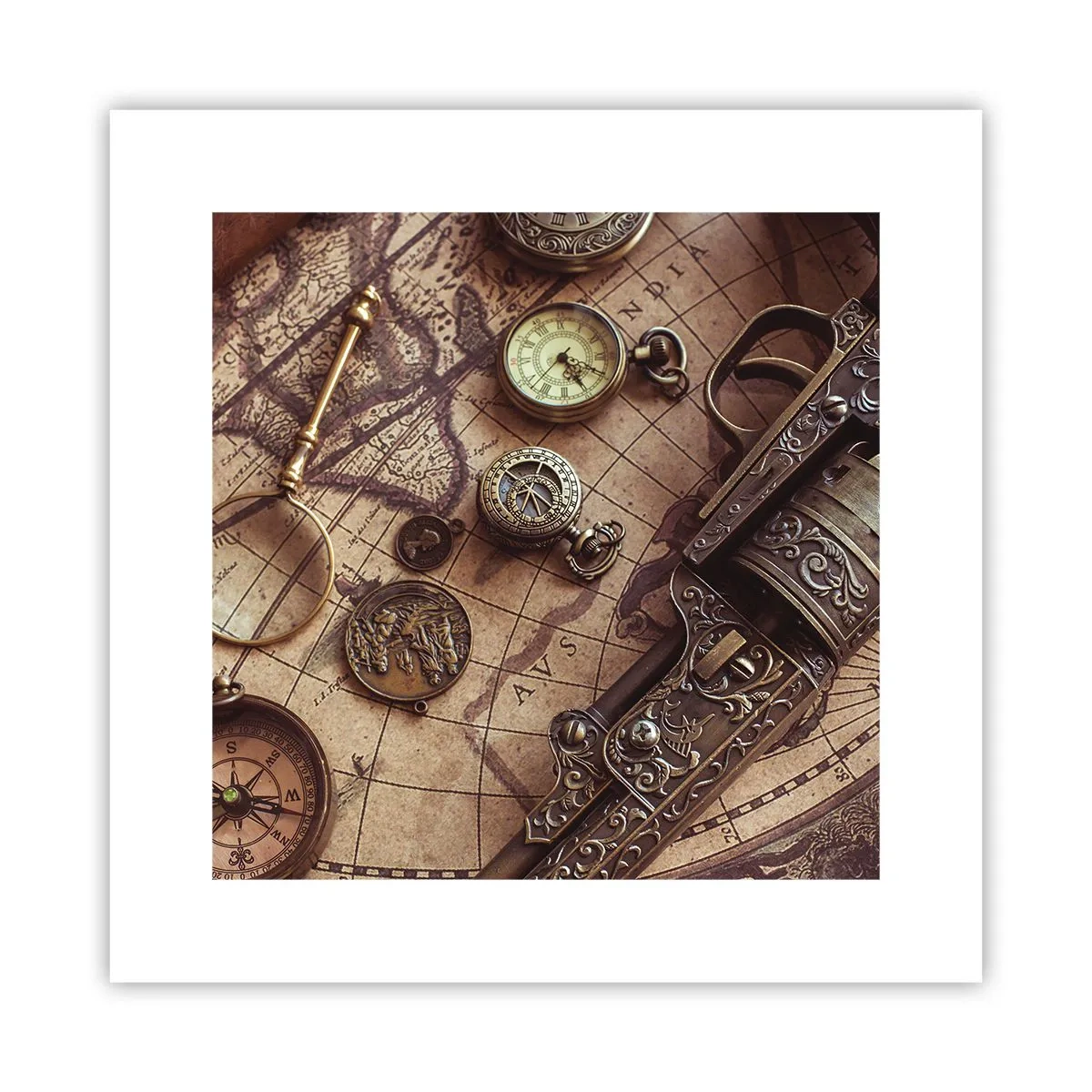 Poster - Sugestii de aventură - 30x30 cm