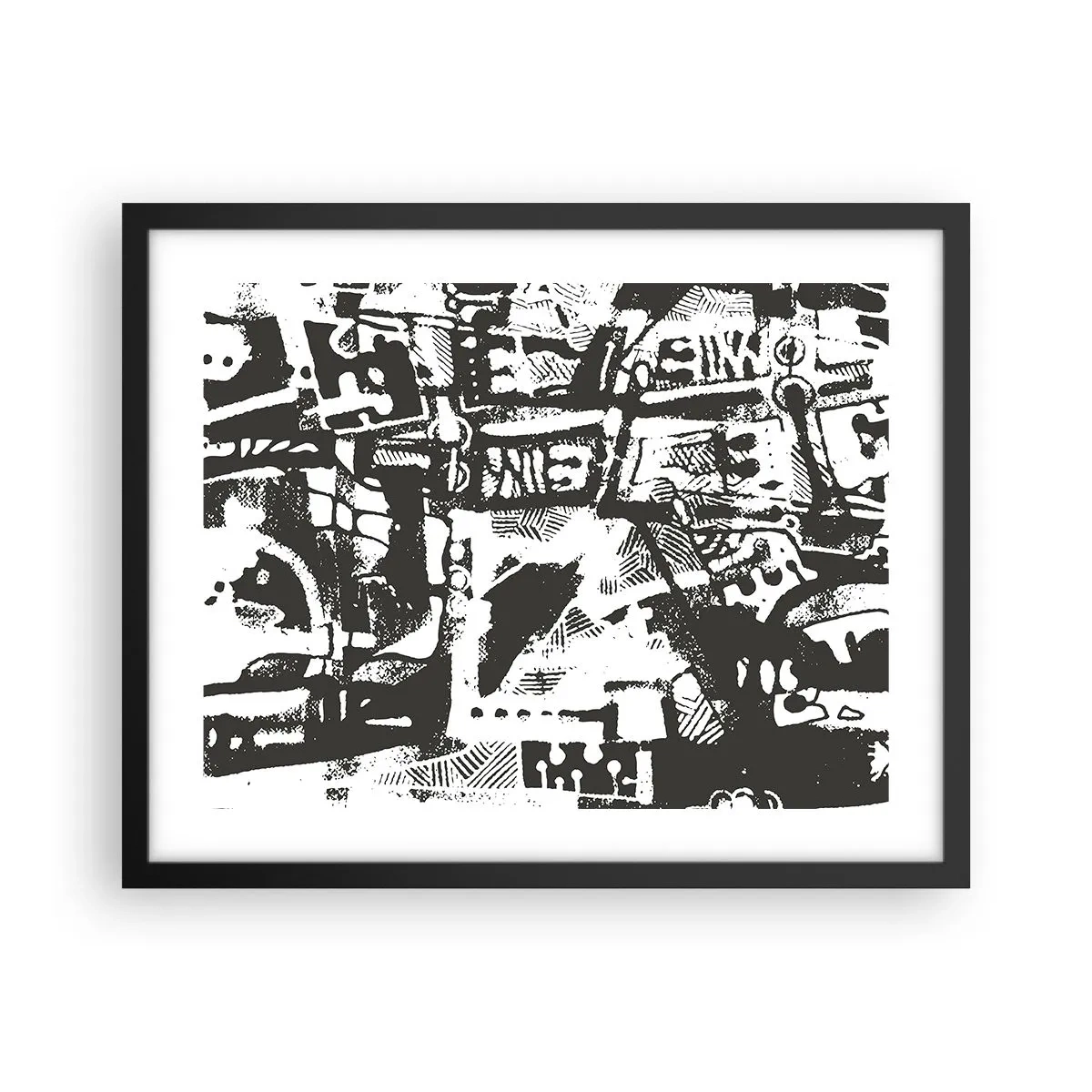 Poster în ramă neagră - Ordine sau haos? - 50x40 cm