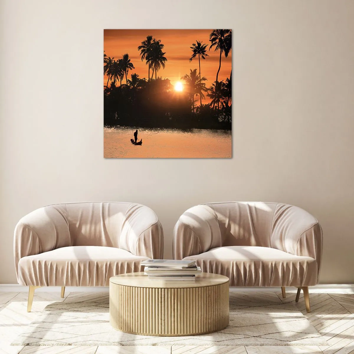 Tablou pe sticlă - Timp de relaxare - 50x50 cm