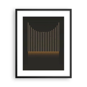 Poster în ramă neagră - Explorați întunericul - 40x50 cm