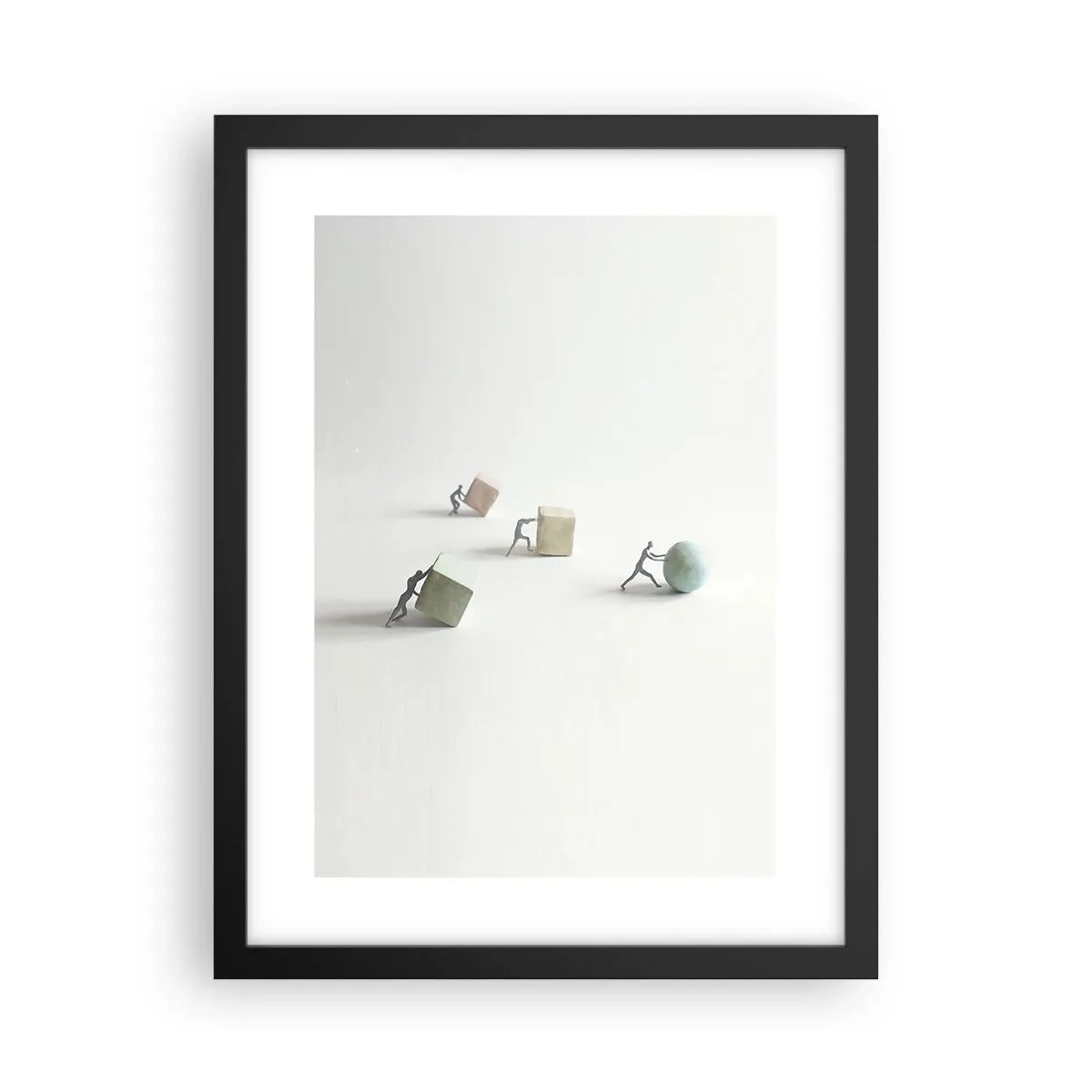 Poster în ramă neagră - Viața însăși - 30x40 cm