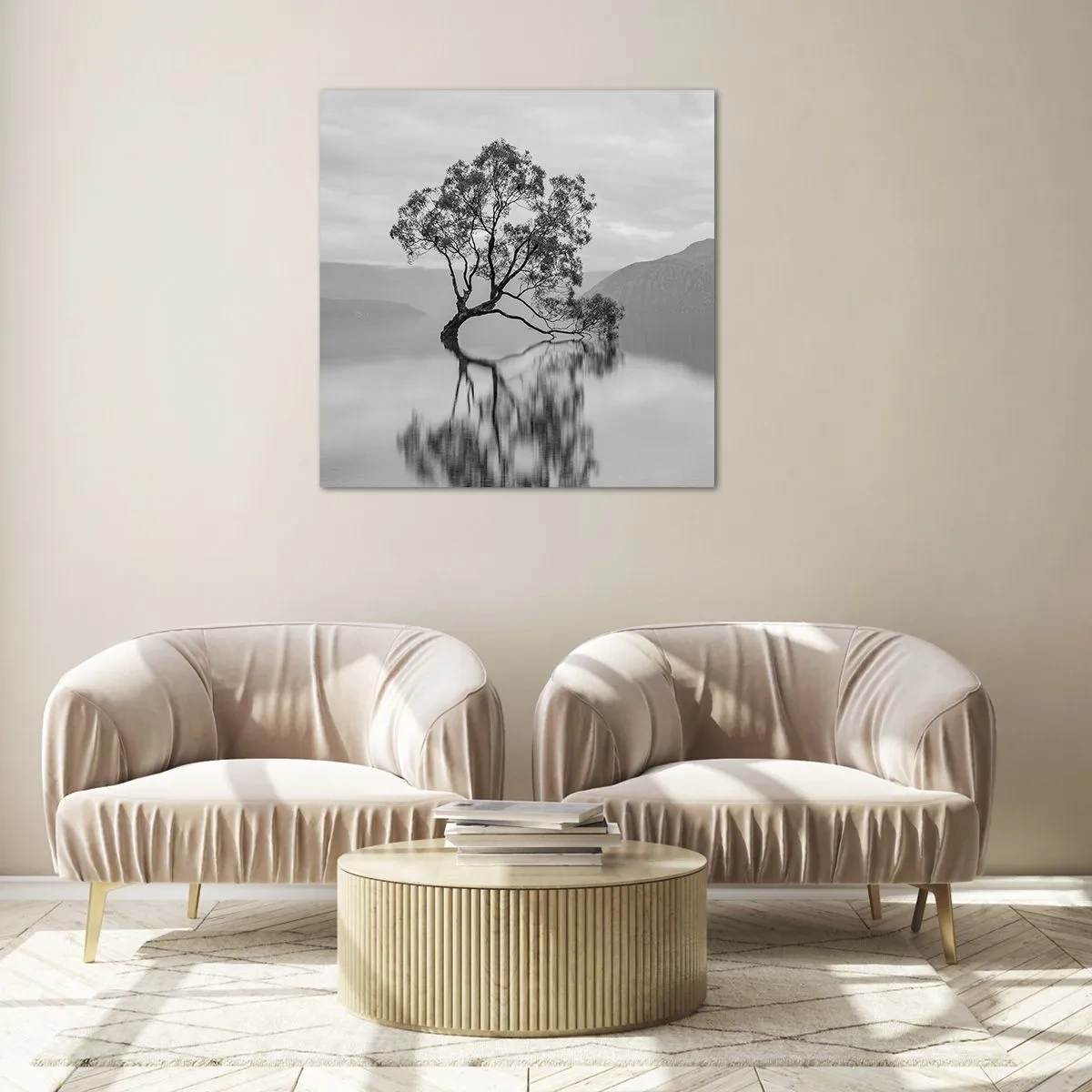 Tablou pe sticlă - Există o țară - 40x40 cm