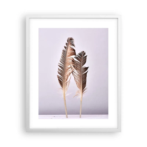 Poster în ramă albă - Împotriva neantului - 40x50 cm