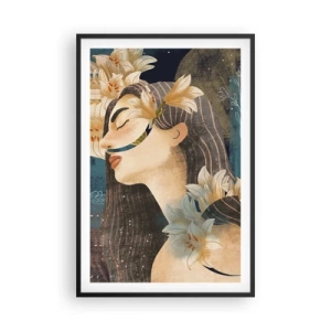 Poster în ramă neagră - Povestea prințesei cu crini - 61x91 cm
