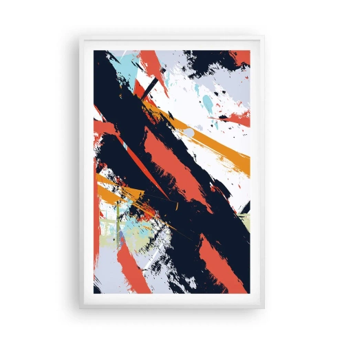 Poster în ramă albă - Compoziție dinamică - 61x91 cm