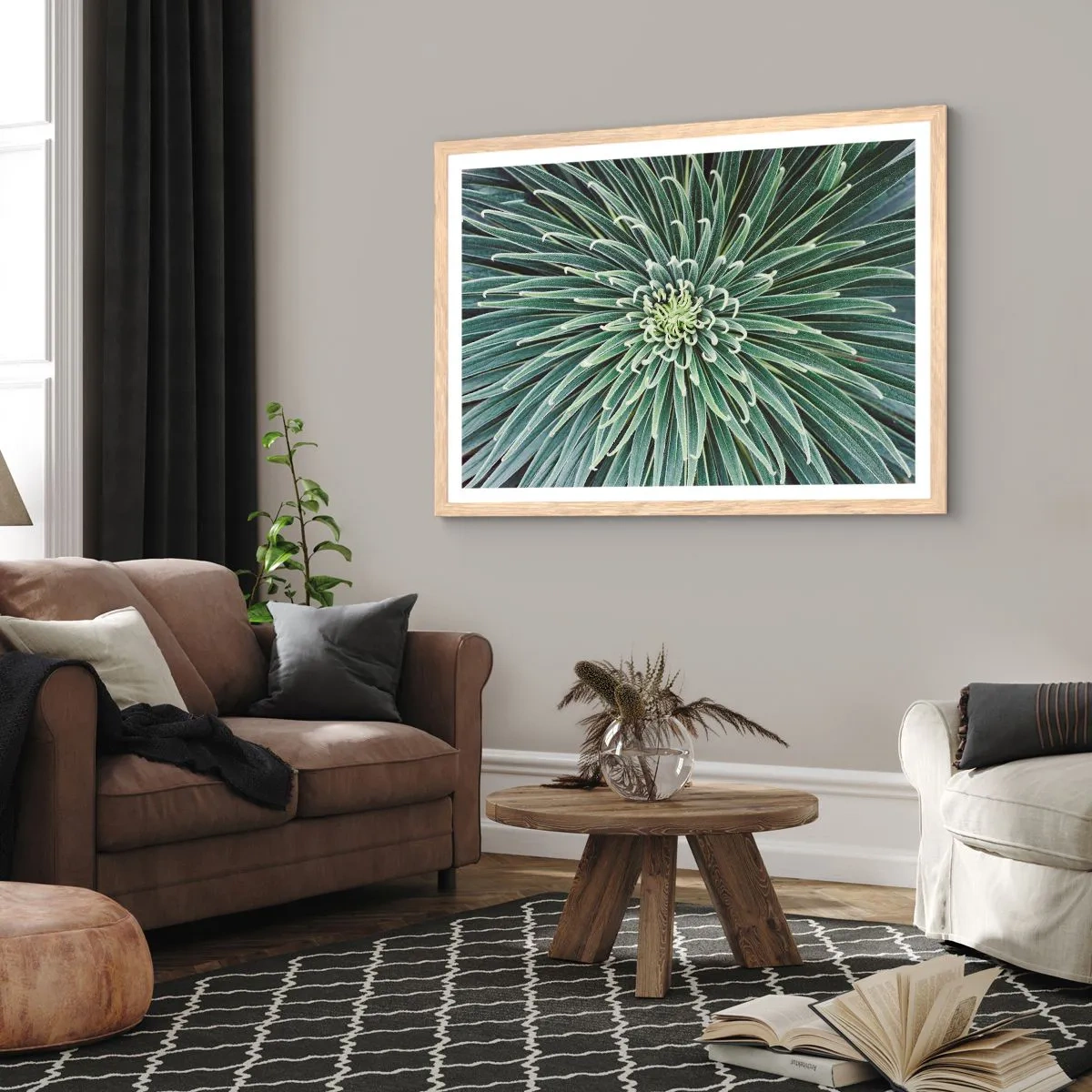 Poster în ramă de stejar deschis - Nașterea unei stele - 70x50 cm