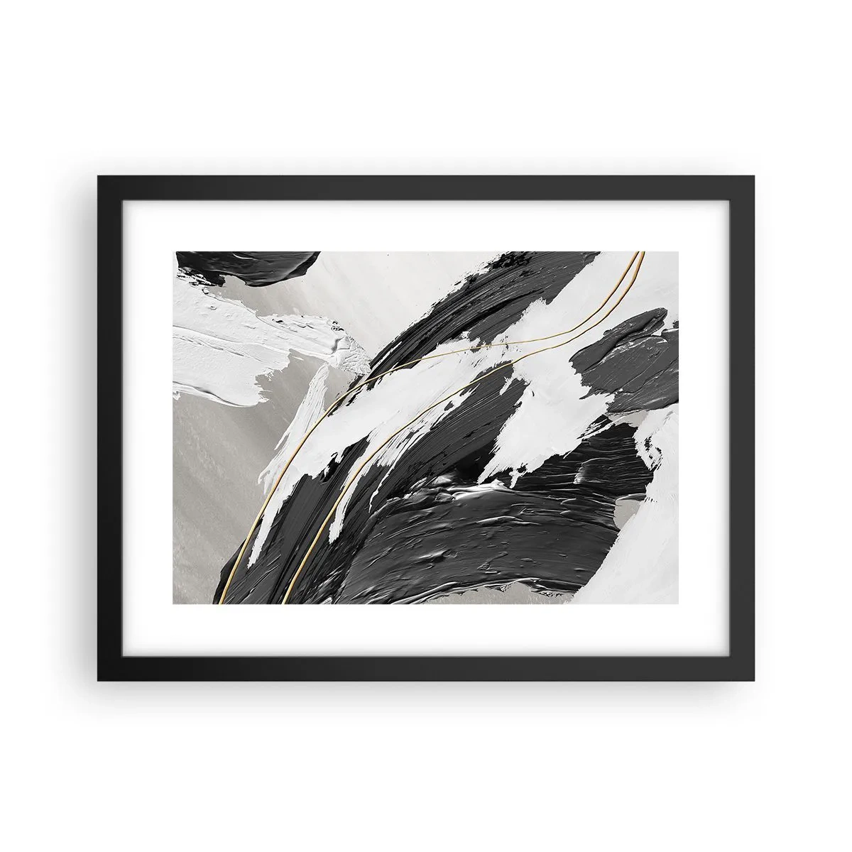 Poster în ramă neagră - Abstracție cu fler - 40x30 cm