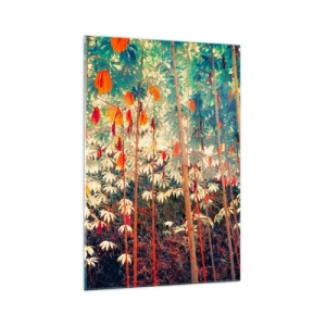 Tablou pe sticlă - Viața secretă a frunzelor - 70x100 cm