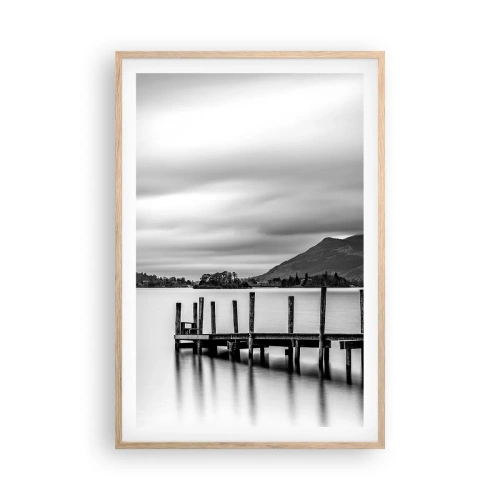 Poster în ramă de stejar deschis - Blândețe și putere - 61x91 cm