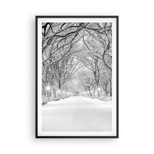 Poster în ramă neagră - Cele patru anotimpuri – iarna - 61x91 cm