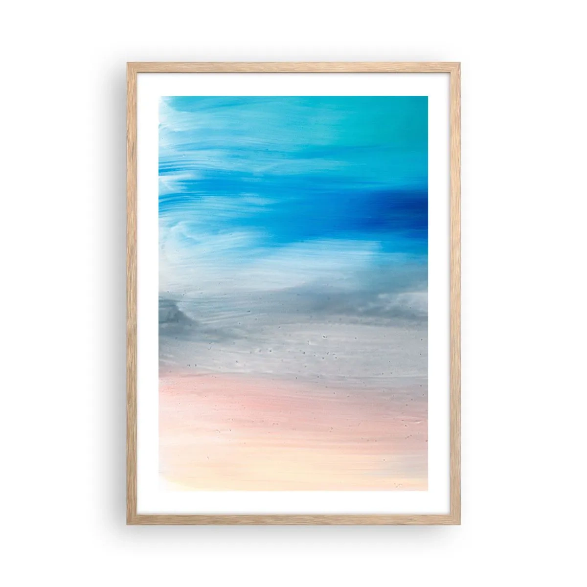 Poster în ramă de stejar deschis - Elemente: aer - 50x70 cm