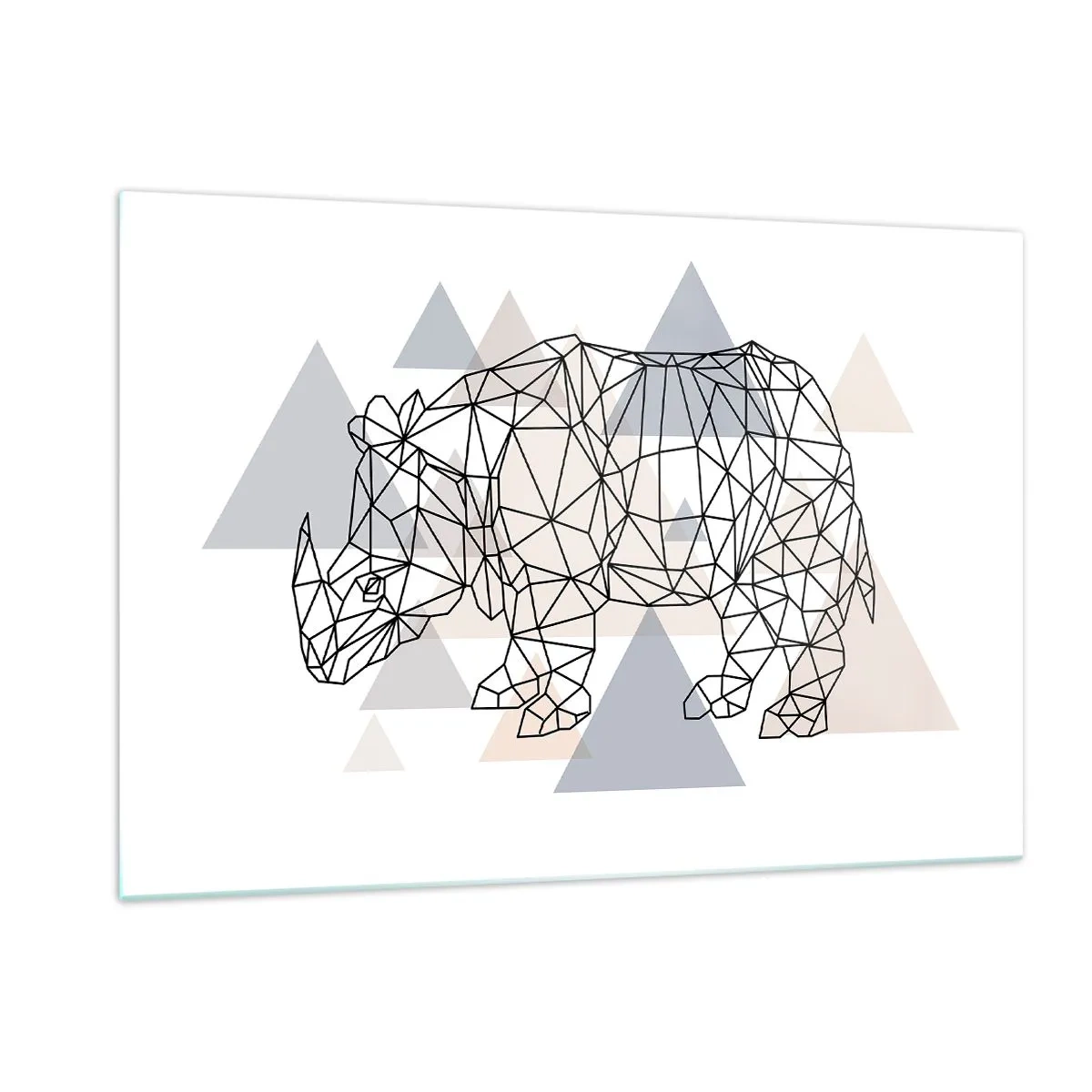 Tablou pe sticlă - Structura forței - 120x80 cm