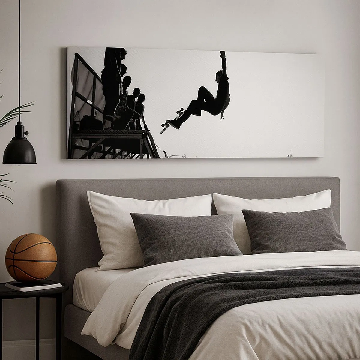 Tablou pe pânză - Eroi și spectatori - 100x40 cm