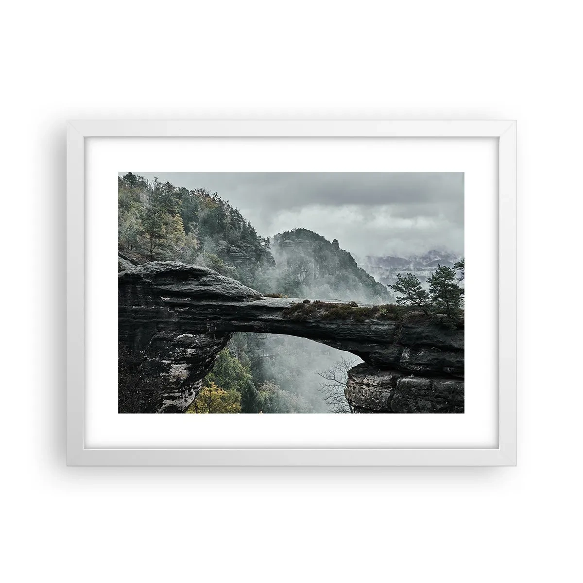 Poster în ramă albă - Aventura este pe cale să înceapă - 40x30 cm