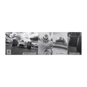 Mostră tapet Premium Canvas - Cai putere! - Formula 1, Vehicul, Rasă - 100x30 cm