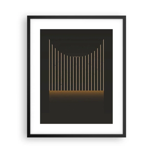 Poster în ramă neagră - Explorați întunericul - 40x50 cm