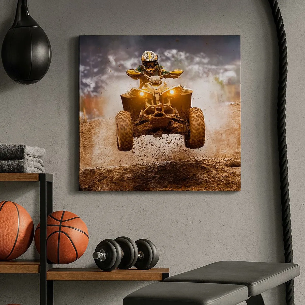 Tablou pe pânză - No risk no fun - 30x30 cm