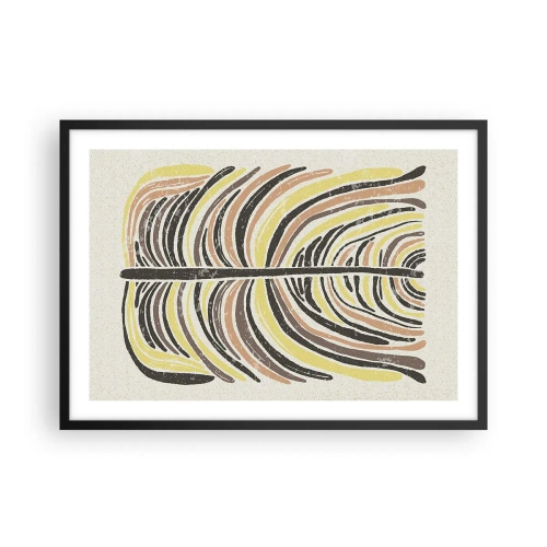 Poster în ramă neagră - Abstracția plină de viață - 70x50 cm