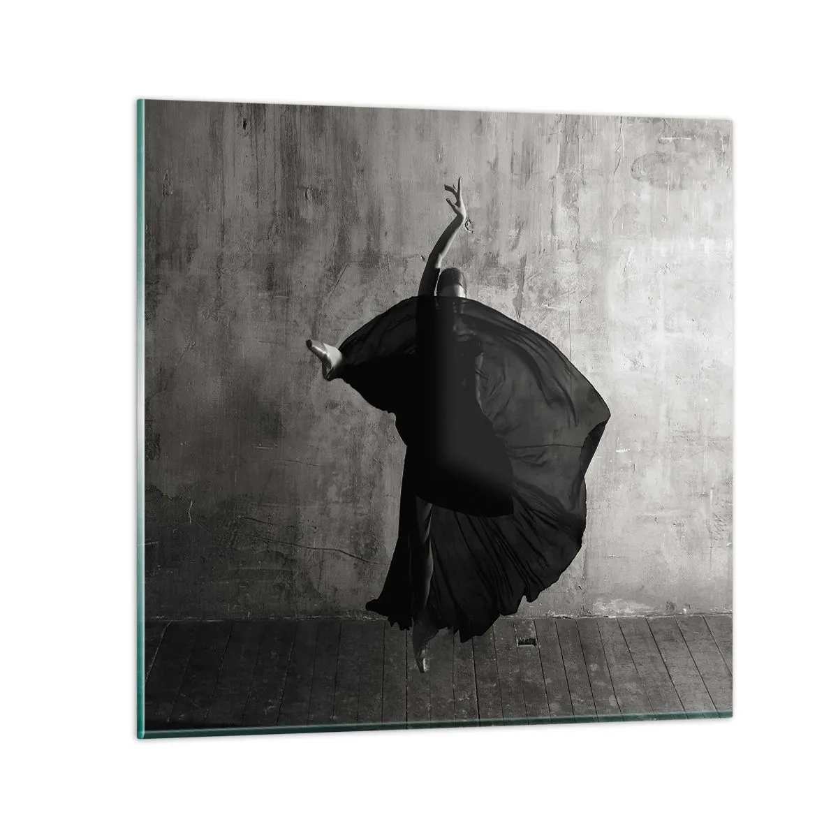 Tablou pe sticlă - Un pas pasional - 60x60 cm