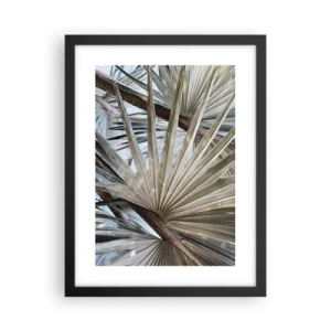 Poster în ramă neagră - Evantaie din tropice - 30x40 cm