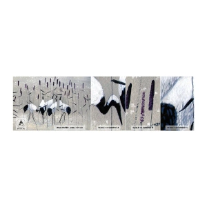 Mostră tapet autocolant Deluxe Sticker - Printre ai tăi - Macara, Pasăre, Natură - 100x30 cm